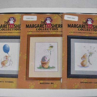 Margaret Sherry Cross Stitch Kit, 3 Complete Designs - New