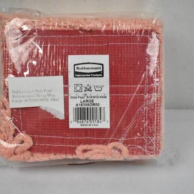 Rubbermaid Web Foot Antimicrobial String Mop, Large, A15306OR00, 28oz - New