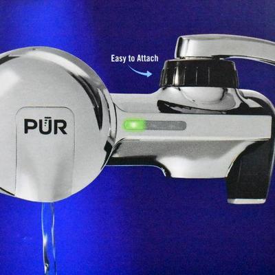 PUR Faucet Mount Water Filter System PFM400H, Chrome - New