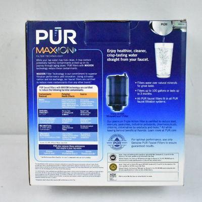 PUR Faucet Mount Water Filter System PFM400H, Chrome - New