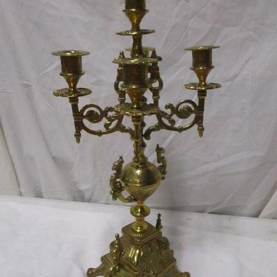 Lot 63 - Brass Candle Holder - Made In Italy