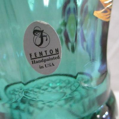 Lot 66 - Fenton Handpainted Glass