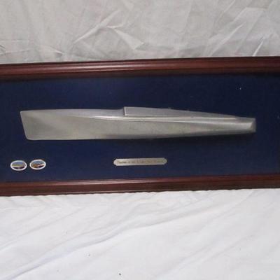 Lot 67 - Friends Of The Antique Boat Museum - Framed Boat Sculpture 