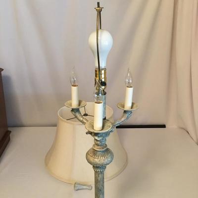Lot 16 - Side Table & Floor Lamp
