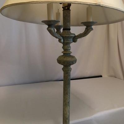 Lot 16 - Side Table & Floor Lamp