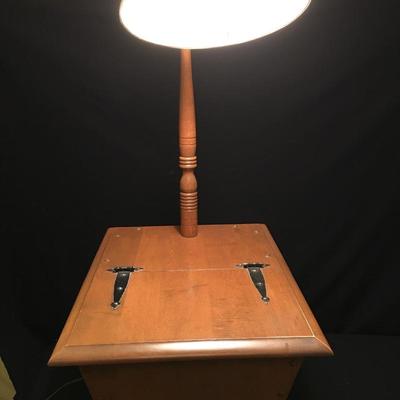 Lot 27 - Side Table & Lamp