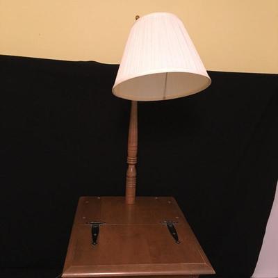 Lot 27 - Side Table & Lamp