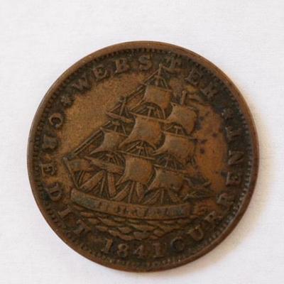 1841 Webster Credit Coin