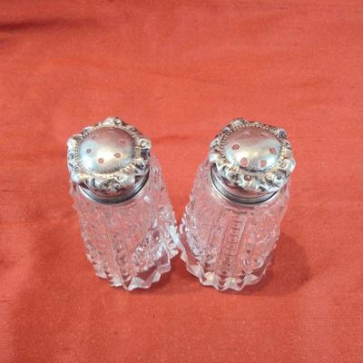 Victorian Sterling Cap Salt and Pepper Shakers