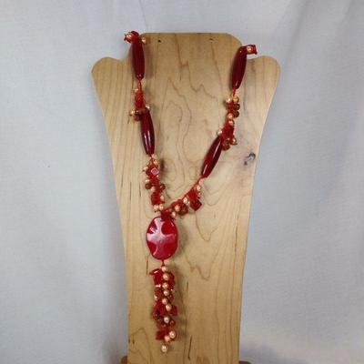 Artist Made Glass Bead Necklace
