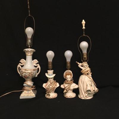 Lot 30 - Four Vintage Lamps