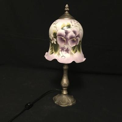Lot 35 - Framed Art & Lamp