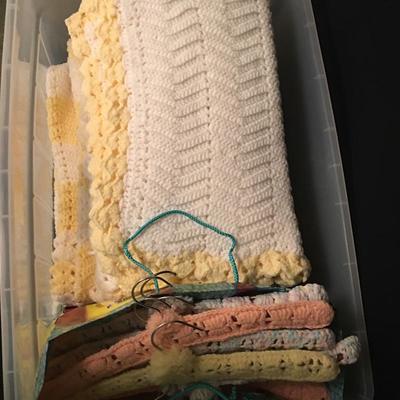 Lot 38 - Crochet Twin Coverlets & More