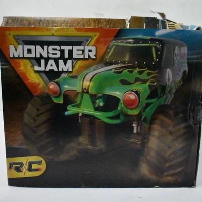 Monster Jam Grave Digger RC Car - Tested, Works, Missing Charger Cover