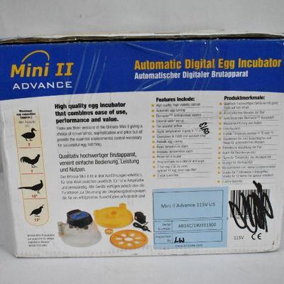 Brinsea Mini II Advance Automatic 7 Egg Incubator - SEE DESCRIPTION