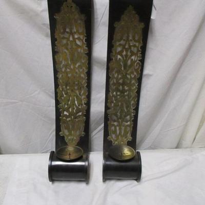 Lot 76 - Wall Hanging Candle Holders