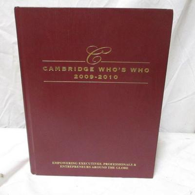 Lot 97 - Cambridge Who's Who 2009 - 2010