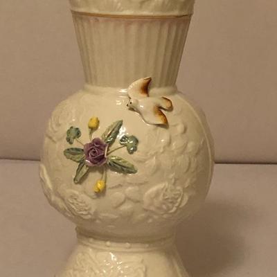 Lot 47 - Belleek Vase & Figurines