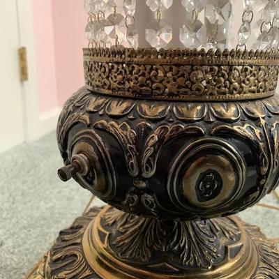 Lot 49 - Large Brass Ornate Lamp