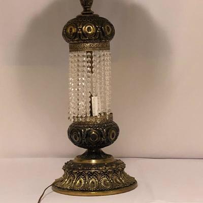 Lot 49 - Large Brass Ornate Lamp
