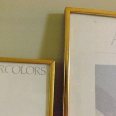 Pair of Framed Gallery Posters