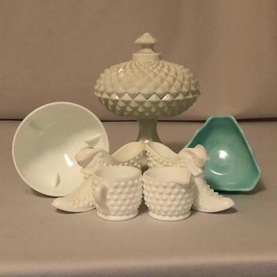 Lot 55 - Milk Glass & More