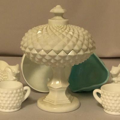 Lot 55 - Milk Glass & More