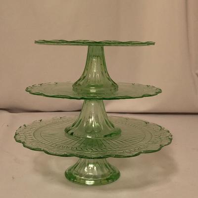 Lot 70- Green Glass & more
