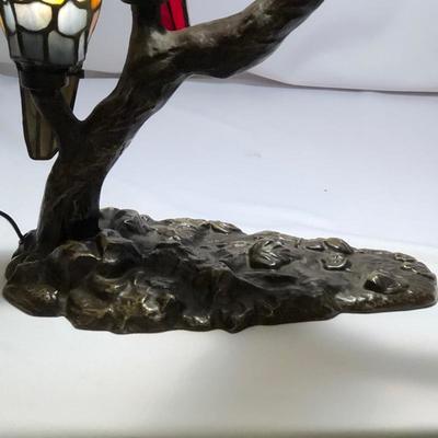 Lot 74 - Tiffany Style Lamp With Birds