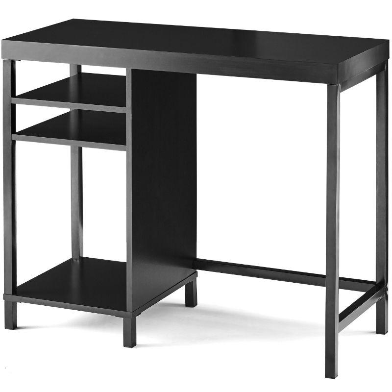 Mainstays Sumpter Park Cube Storage Computer Desk, Black Oak Finish