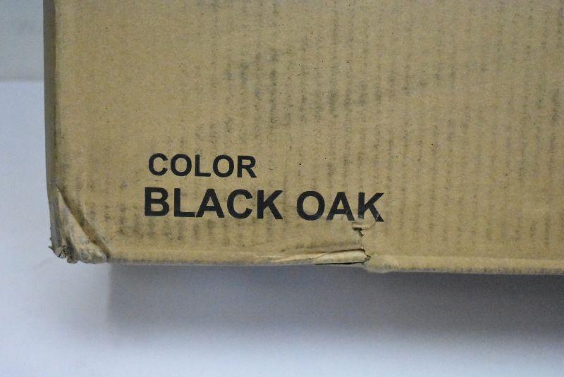 Mainstays Sumpter Park Cube Storage Computer Desk, Black Oak Finish