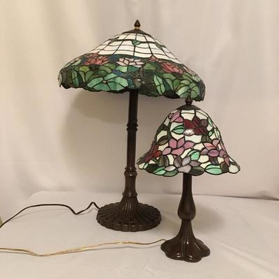  Lot 79 - Pair of Tiffany Style Lamps