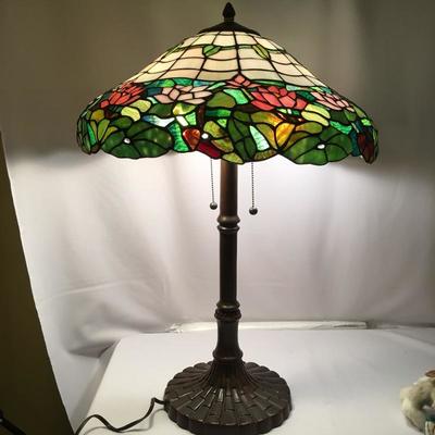  Lot 79 - Pair of Tiffany Style Lamps