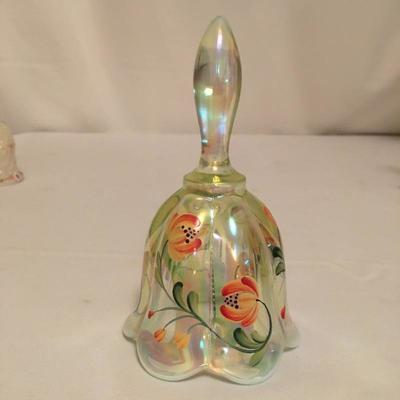   Lot 80 - Five Fenton Carnival Glass Bells