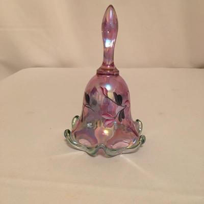   Lot 80 - Five Fenton Carnival Glass Bells