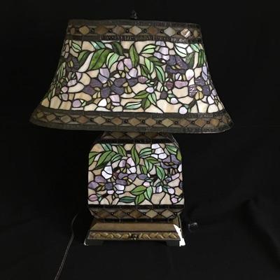 Lot 83- Tiffany Style Lamp 