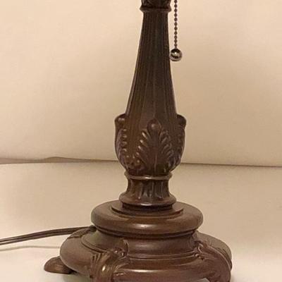 Lot 87- Lavendar Tiffany Style Lamp