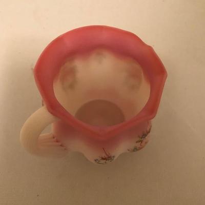 Lot 93- Fenton Pink Milk Glass