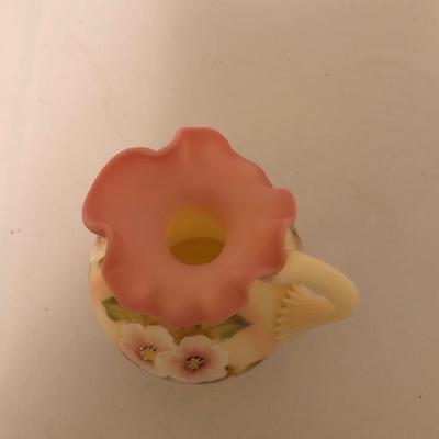 Lot 93- Fenton Pink Milk Glass