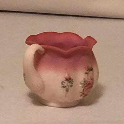 Lot 93- Fenton Pink Milk Glass