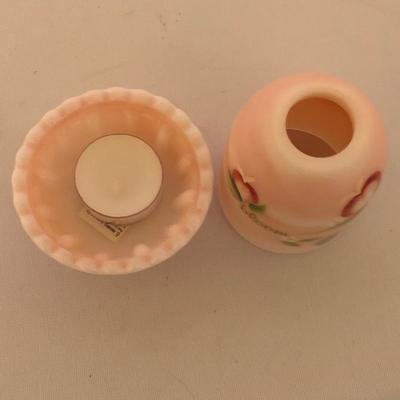 Lot 93- Fenton Pink Milk Glass
