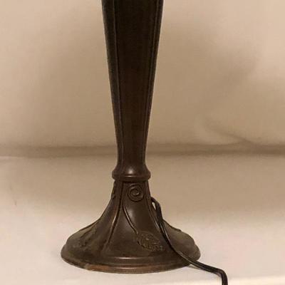 Lot 96- Double Shade Tiffany Style Lamp