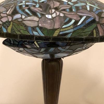 Lot 96- Double Shade Tiffany Style Lamp