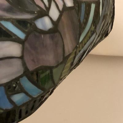 Lot 96- Double Shade Tiffany Style Lamp