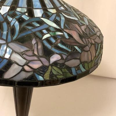 Lot 96- Double Shade Tiffany Style Lamp