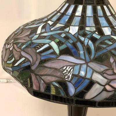 Lot 96- Double Shade Tiffany Style Lamp