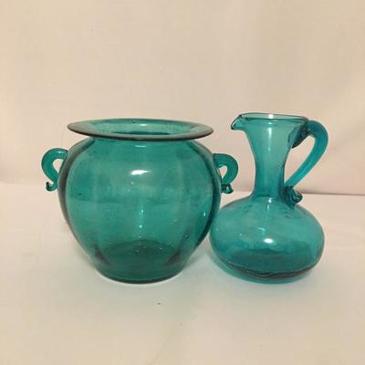 Lot 104 - Colored Glass Vases