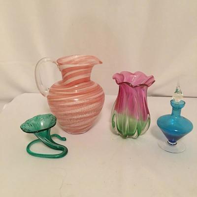 Lot 106 - Glass Pitcher & More