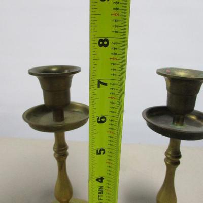Lot 156 - Brass Candle Holders