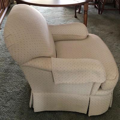 Lot 113- Patterned Club Chair